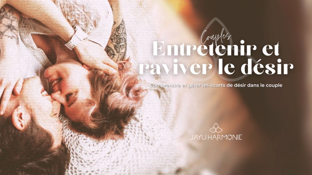 Image de couple heureux en contact physique et affectif, illustrant le thème du désir dans le couple, avec des conseils pour raviver la passion et la connexion émotionnelle.
